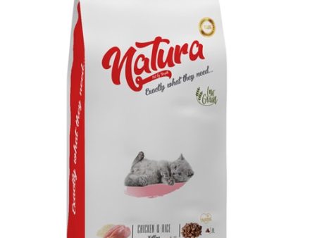 Natura Düşük Tahıllı Tavuklu ve Yaban Mersinli Yavru Kedi Kuru Maması 2 kg Online Sale