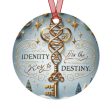 Identity is the Key to Destiny Metal Ornament Fashion