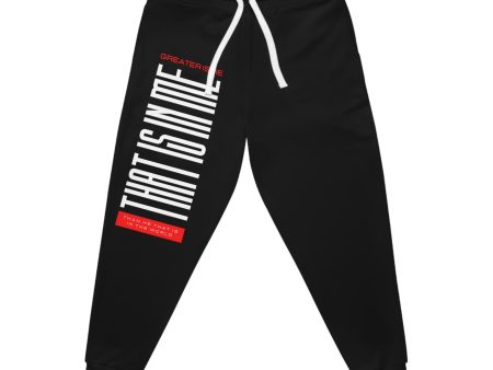 Greater is He Unisex Athletic Joggers Fashion