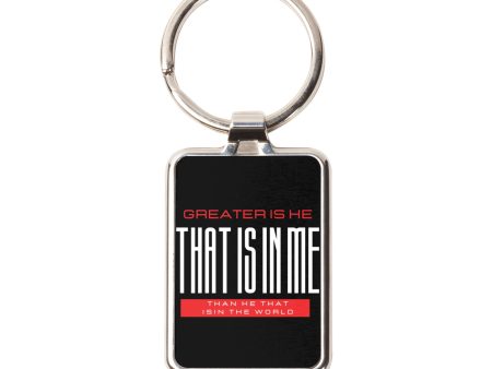 Greater Is He Keychain Fashion