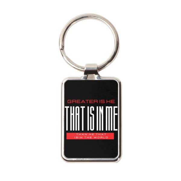 Greater Is He Keychain Fashion