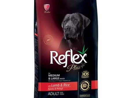 Reflex Plus Kuzulu ve Pirinçli Orta ve Büyük Irk Yetişkin Köpek Kuru Maması 15 kg Hot on Sale