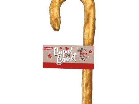 Collagen Candy Cane | Rawhide Free Dog Christmas Meaty Chew by Cupid & Comet Supply