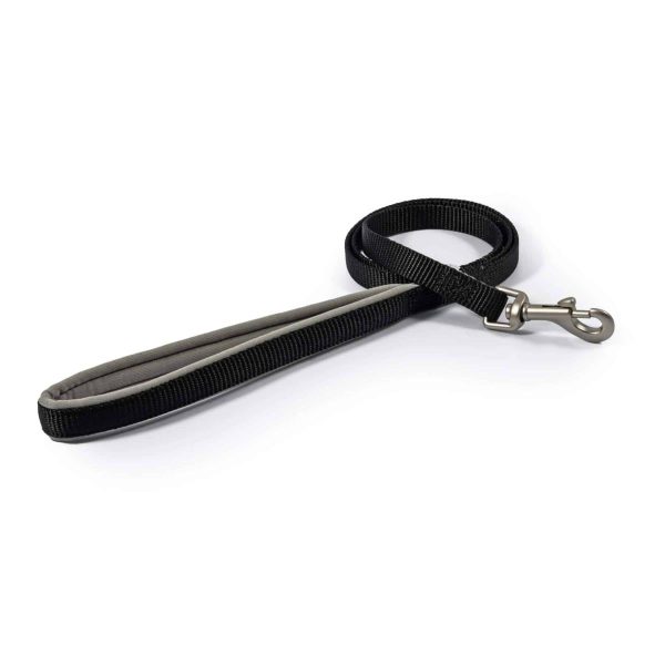 Ancol Padded Nylon Comfort Dog Lead - Black Online Hot Sale