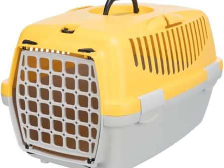 Trixie | Small Pet, Puppy & Kitten Transport Box | XS Capri 1 - Light Grey & Yellow on Sale