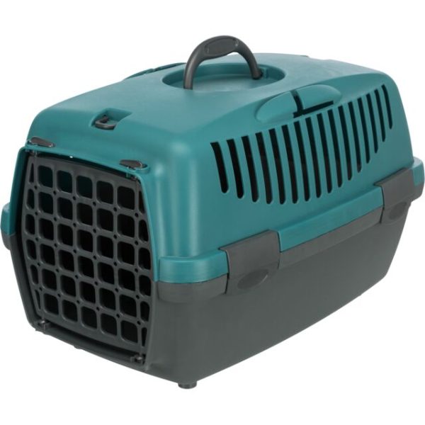 Trixie | Small Pet, Puppy & Kitten Transport Box | XS Capri 1 - Dark Grey & Petrol For Cheap