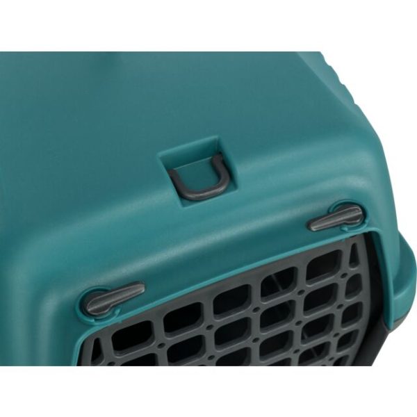 Trixie | Small Pet, Puppy & Kitten Transport Box | XS Capri 1 - Dark Grey & Petrol For Cheap