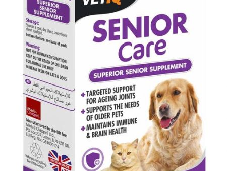 M&C Vet IQ | Senior Care Supplement For Dogs & Cats | Geriatr-UM - 45 Tablets Supply