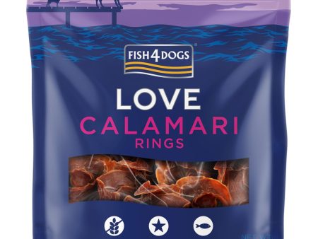 Fish4Dogs | Natural Dog Treat | Love Calamari Rings 60g Sale