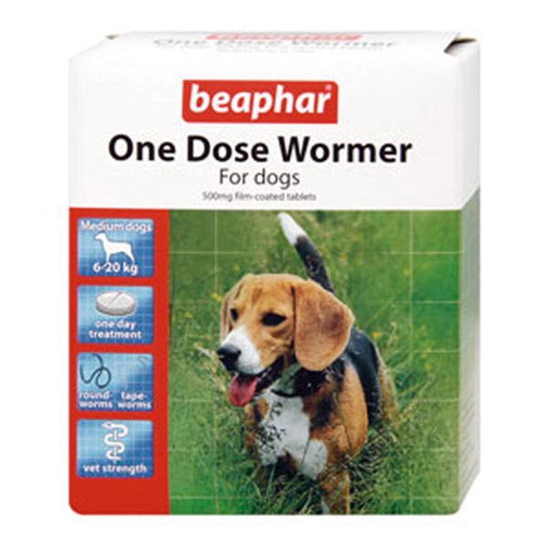 Beaphar | Dog Worm Control | One Dose Wormer Tablet Hot on Sale