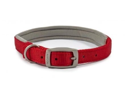 Ancol Air Cushion Nylon Dog Collar - Red For Discount