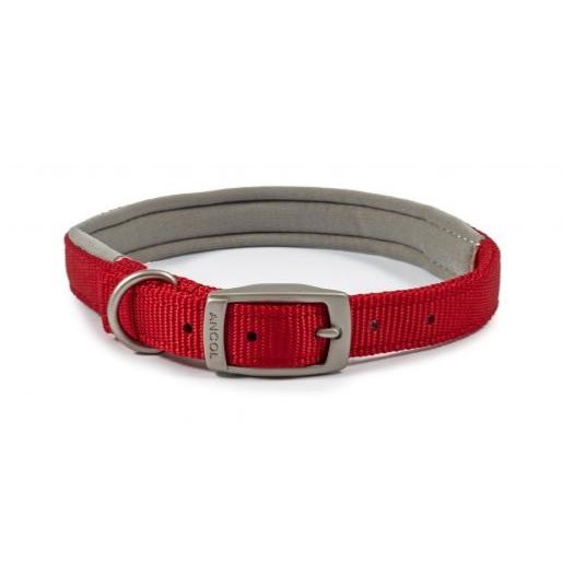 Ancol Air Cushion Nylon Dog Collar - Red For Discount