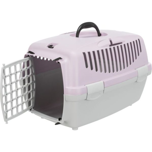 Trixie | Small Pet, Puppy & Kitten Transport Box | XS Capri 1 - Light Grey & Lilac For Discount