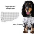 Cupid & Comet | Christmas Dog Clothes | Grey Gingham Pyjamas For Discount