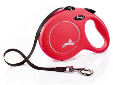 Flexi Classic Extendable & Retractable Dog Lead - Red Fashion