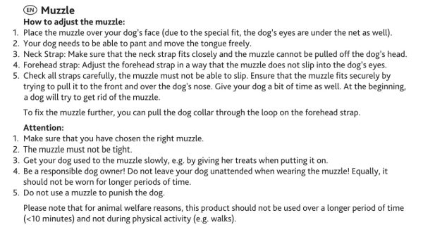 Trixie | Dog Training & Behaviour | Short Nosed & Flat Faced Breeds Fabric Muzzle Fashion