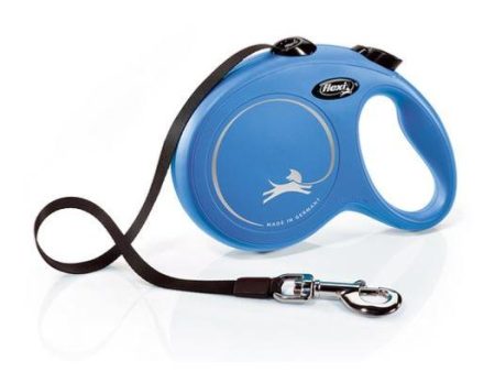 Flexi Classic Extendable & Retractable Dog Lead - Blue Cheap