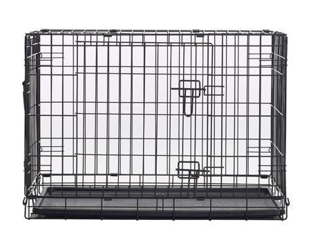 Savic | Dog Cottage | Black Double Door Cage Crate For Discount