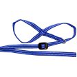 Gencon Lead & All In One No Pull Dog Walking Headcollar - Blue and White Discount