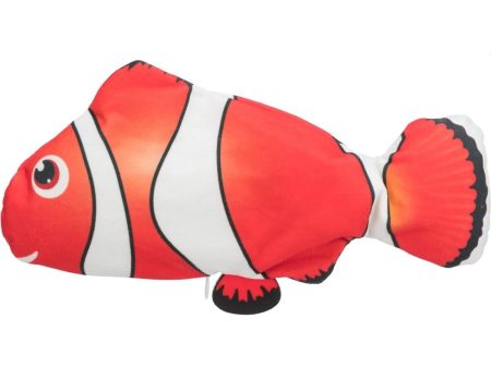 Trixie Moving Wiggly Clown Fish Cat Toy Rechargeable For Cheap