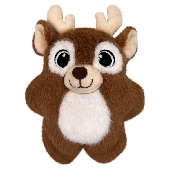 KONG Holiday Snuzzles Reindeer 2024 | Small Christmas Luxury Plush Dog Toy Sale