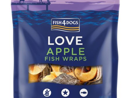 Fish4Dogs | Natural Dog Treat | Love Apple & Fish Wraps 90g Supply