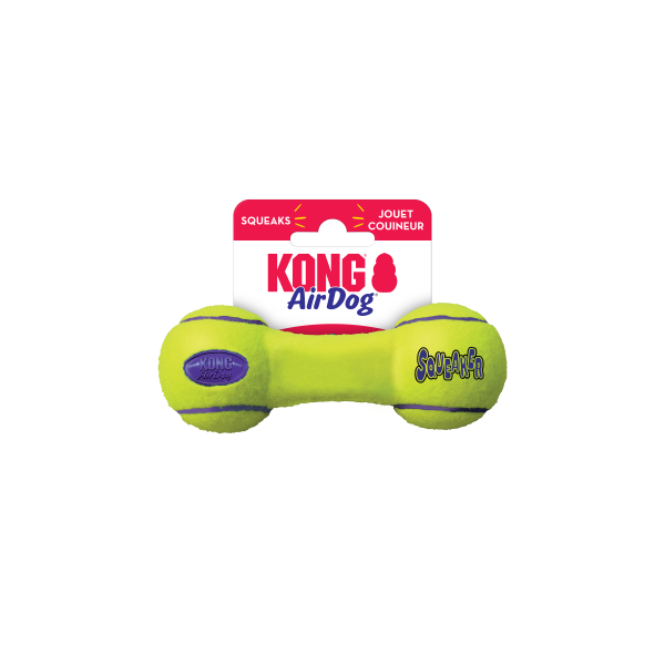 KONG | Airdog Squeaker Dumbell | Active Dog Fetch Toy Fashion