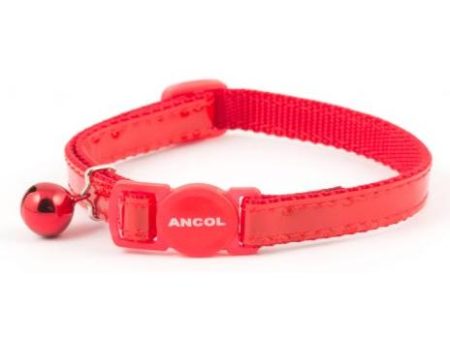 Ancol Safety Reflective Gloss Cat Collar With Bell Supply