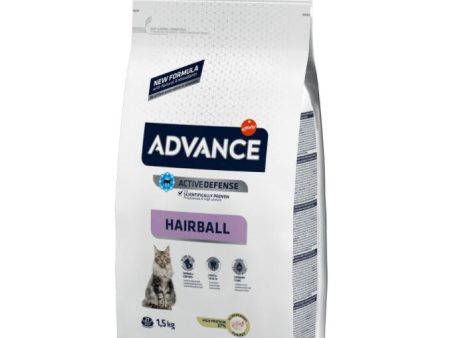 Advance Hindili Hairball (Tüy Yumağı Önleyici) Yetişkin Kedi Kuru Maması 1,5 kg Sale