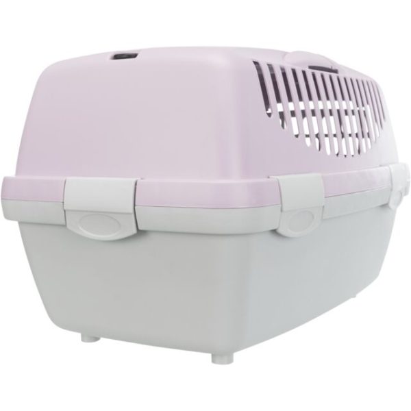 Trixie | Small Pet, Puppy & Kitten Transport Box | XS Capri 1 - Light Grey & Lilac For Discount