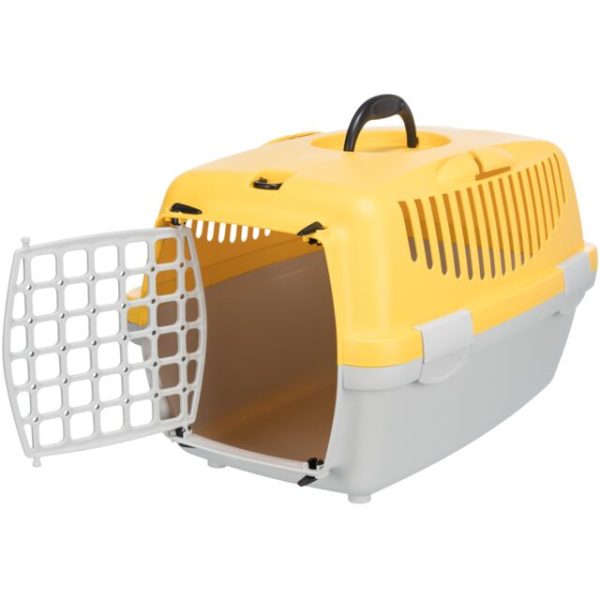 Trixie | Small Pet, Puppy & Kitten Transport Box | XS Capri 1 - Light Grey & Yellow on Sale