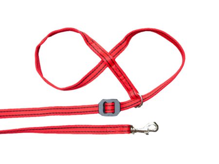 Gencon Lead & All In One No Pull Dog Walking Headcollar - Red and Black Sale