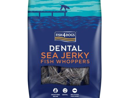 Fish4Dogs | Natural Dog Treat | Dental Sea Jerky Fish Whoppers - 500g Online now