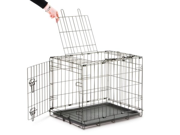 Savic | Dog Cottage | Black Double Door Cage Crate For Discount