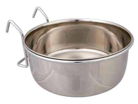 Trixie Stainless Steel Hook-On Coop Cup Pet Cage & Crate Bowl For Cheap