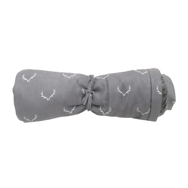 Antler Hygge Super Soft Dog Blanket | Faux Fur & Grey Antler | 110cm x 73cm For Sale