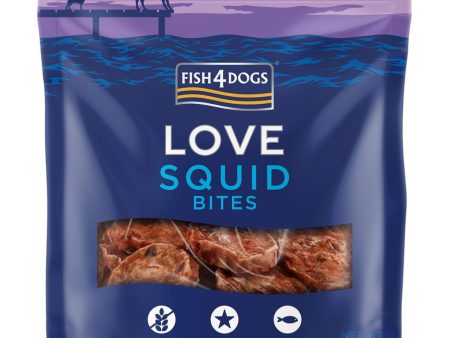 Fish4Dogs | Natural Dog Treat | Love Squid Bites 80g Sale