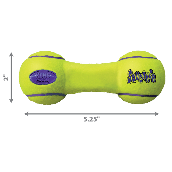 KONG | Airdog Squeaker Dumbell | Active Dog Fetch Toy Fashion