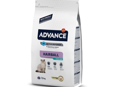 Advance Hindili Hairball (Tüy Yumağı Önleyici) Kısırlaştırılmış Yetişkin Kedi Kuru Maması 1,5 kg Sale