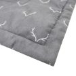 Antler Hygge Super Soft Dog Blanket | Faux Fur & Grey Antler | 110cm x 73cm For Sale