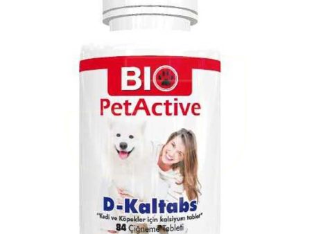 Bio Petactive D-Kaltabs Kedi ve Köpekler için Kalsiyum Vitamin Tablet 126 gr Cheap