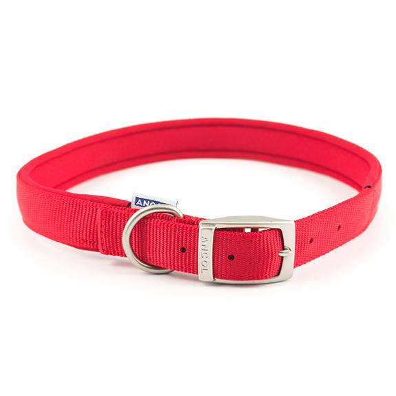 Ancol Air Cushion Nylon Dog Collar - Red For Discount