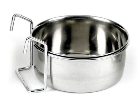 Classic Stainless Steel Hook-On Coop Cup Pet Cage & Crate Bowl Hot on Sale