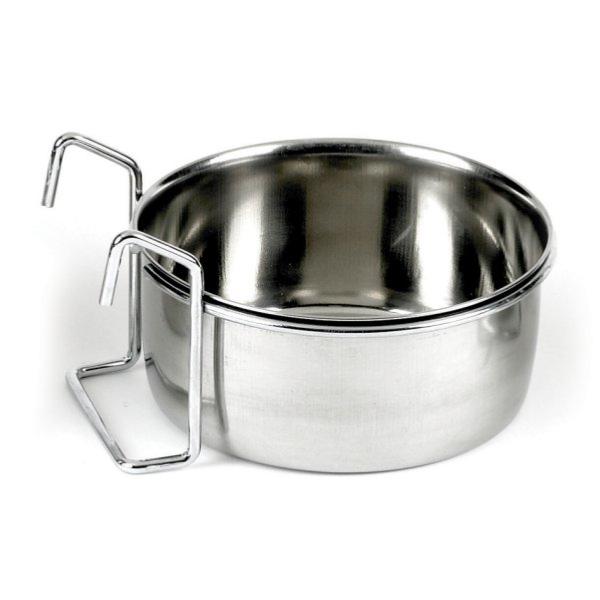 Classic Stainless Steel Hook-On Coop Cup Pet Cage & Crate Bowl Hot on Sale