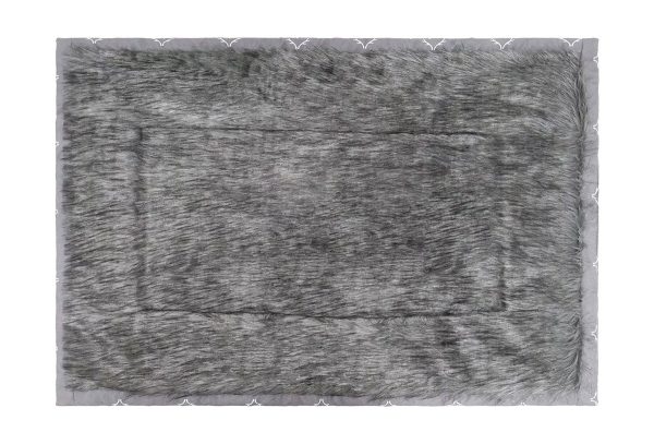 Antler Hygge Super Soft Dog Blanket | Faux Fur & Grey Antler | 110cm x 73cm For Sale