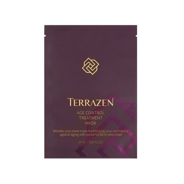 Lakštinė, stangrinanti veido kaukė Terrazen Age Control Treatment Mask TER86810, ypač tinka brandžiai veido odai, 27 ml Online