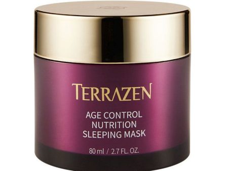 Naktinė kaukė veido odai Terrazen Age Control Nutrition Sleeping Mask TER86817, stangrinanti, ypač tinka brandžiai veido odai 80 ml Online Hot Sale