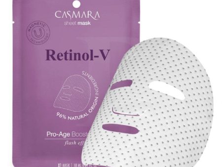 Stangrinamoji veido kaukė Casmara Pro Age Booster Sheet Mask Retinol CASA75002, su retinoliu, magnetinė technologija on Sale