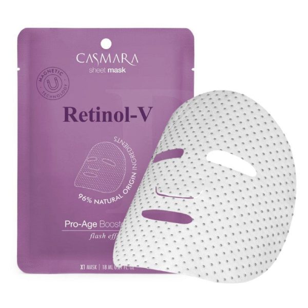 Stangrinamoji veido kaukė Casmara Pro Age Booster Sheet Mask Retinol CASA75002, su retinoliu, magnetinė technologija on Sale