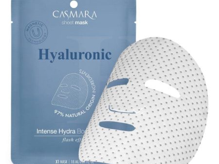 Drėkinamoji veido kaukė Casmara Intense Hydra Booster Sheet Mask Hyaluronic CASA75003, su granatų ekstraktu ir hialurono rūgštimi, magnetinė technologija Online